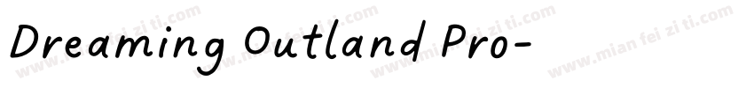 Dreaming Outland Pro字体转换